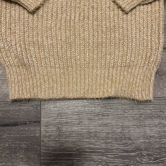 Anthropologie x Sunday in Brooklyn | Chunky Ribbed Mockneck Sweater | Size XS - Picture 4 of 7